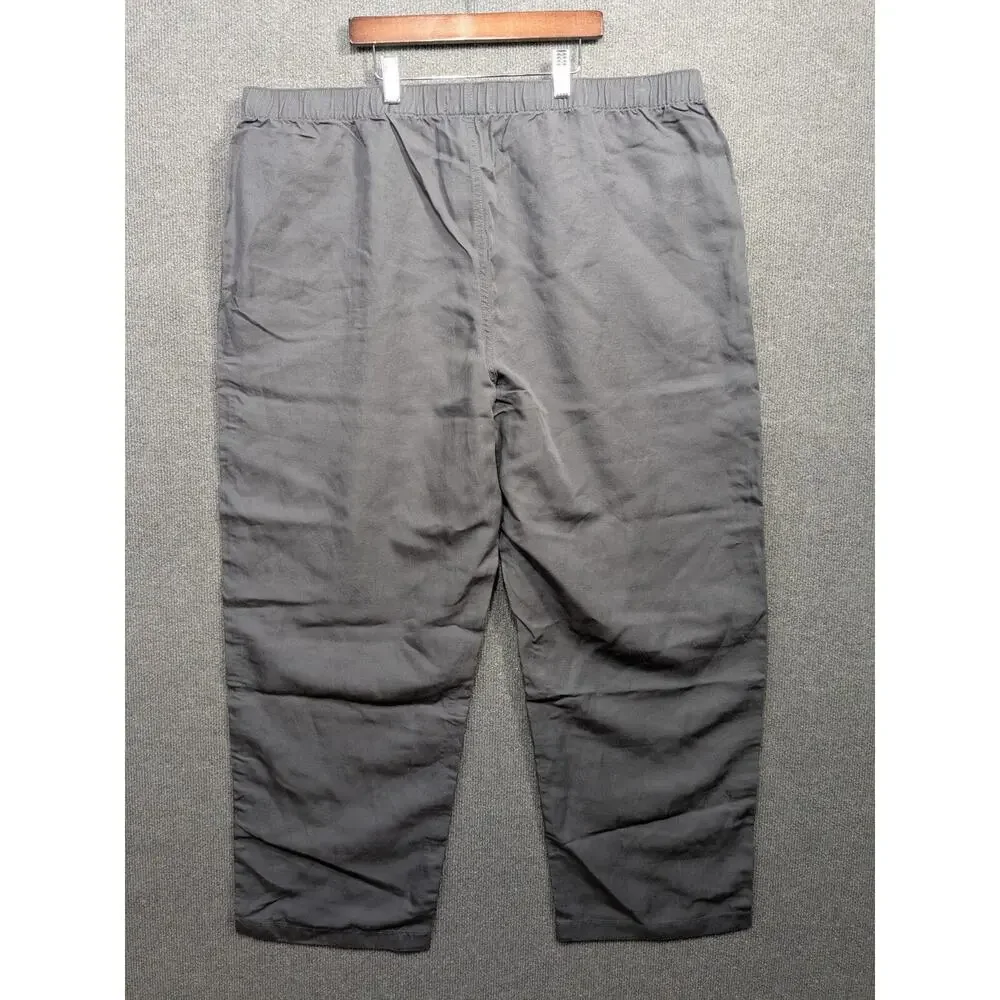 Abercrombie & Fitch Pants Mens XL Long Loose Straight Linen Beachy Resortwear